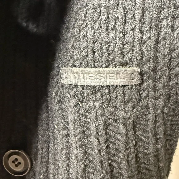 Diesel double breasted black Knit Sweater - Picture 7 of 8